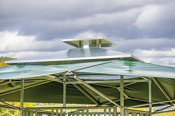 Dach für PATURA Klima-Raufe - Sonnenschutz - Wetterschutz - Dachkonstruktion - [ Dach für Klima-Raufe  ]