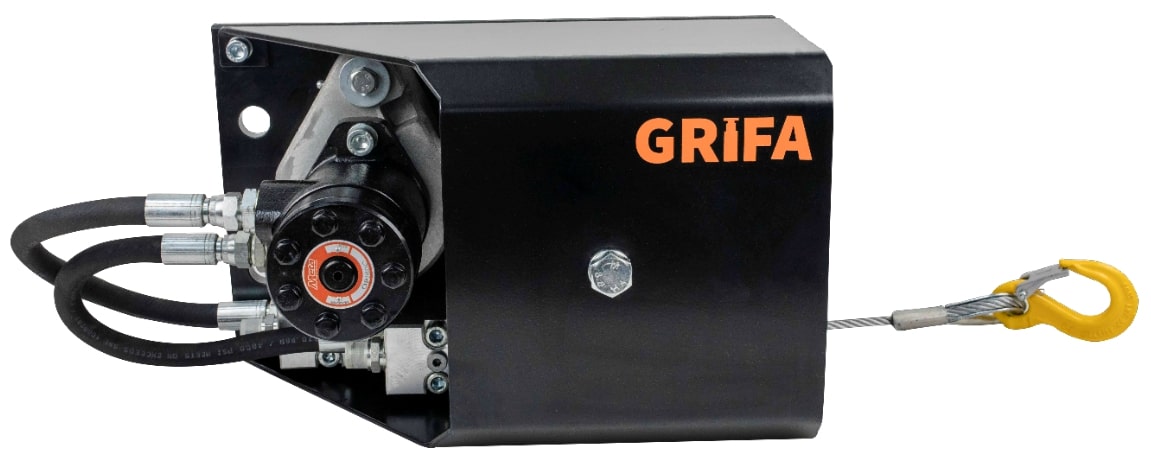 Kranseilwinde GRIFA 1400kg mit Umlenkrolle und 6mm Windenseil