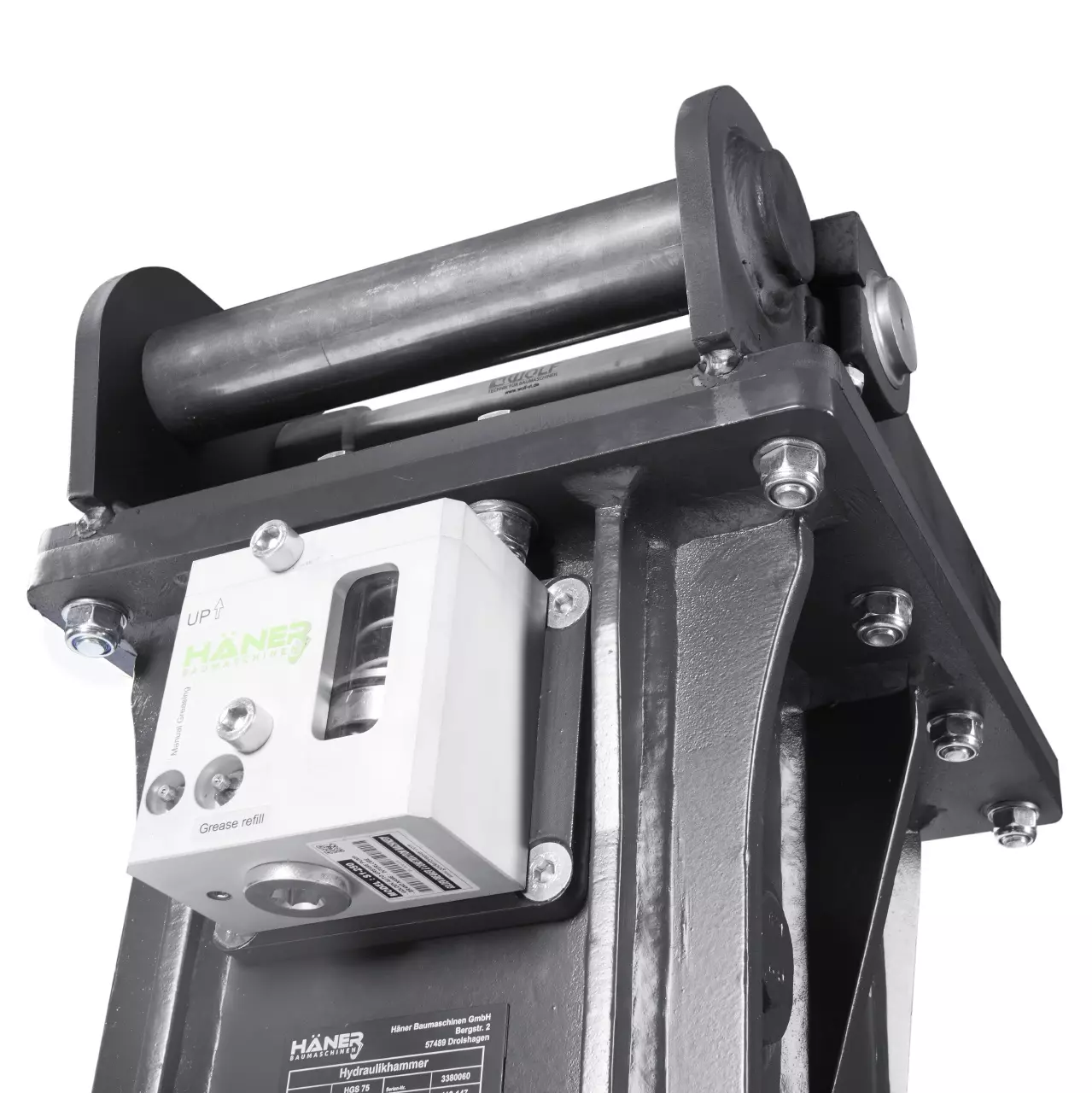 Häner Hydraulikhammer HGS75 für Bagger 6 - 9t Häner Hydraulikhammer HGS85 für Bagger 8-14t