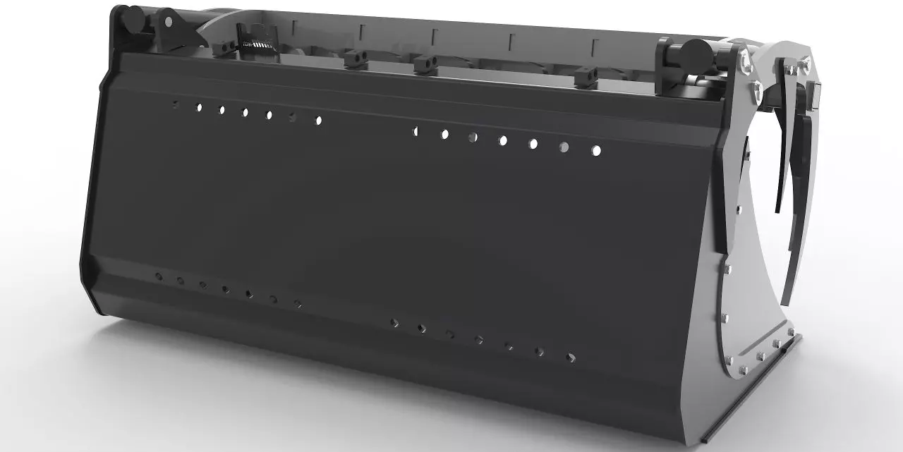 Greifschaufel Powergrip mit Euroaufnahme - [ 1600mm einteilig ]