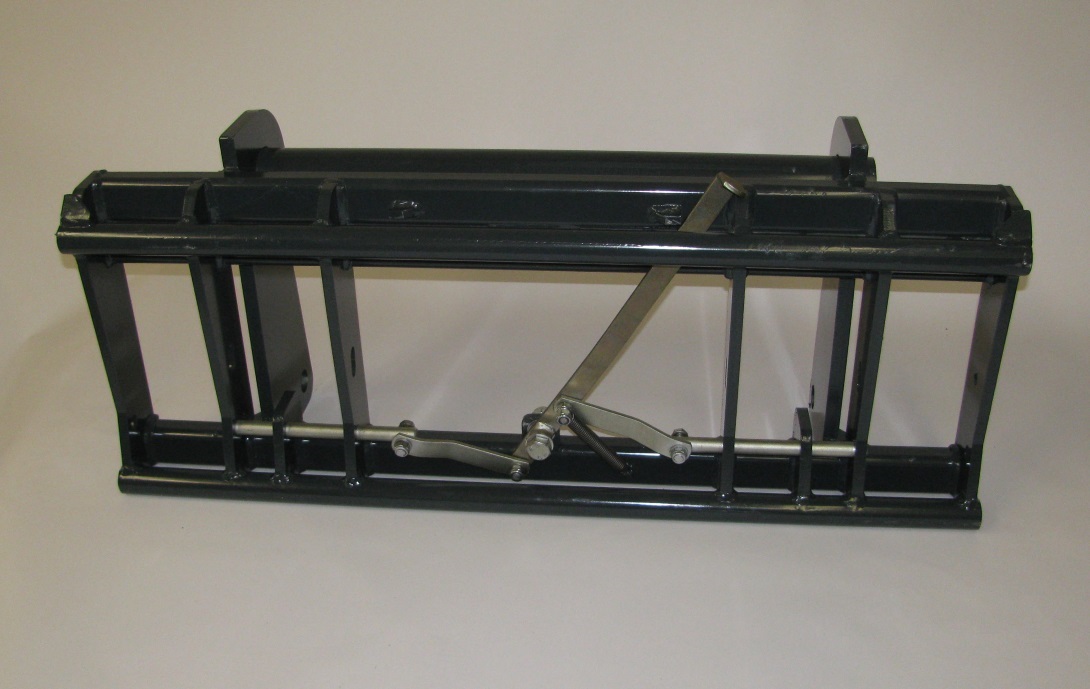 Adapter von Radlader auf Euroaufnahme, Euroadapter, Schnellwechsler - [ O&K L20 (60x50x615mm) hydraulische Verriegelung ] 