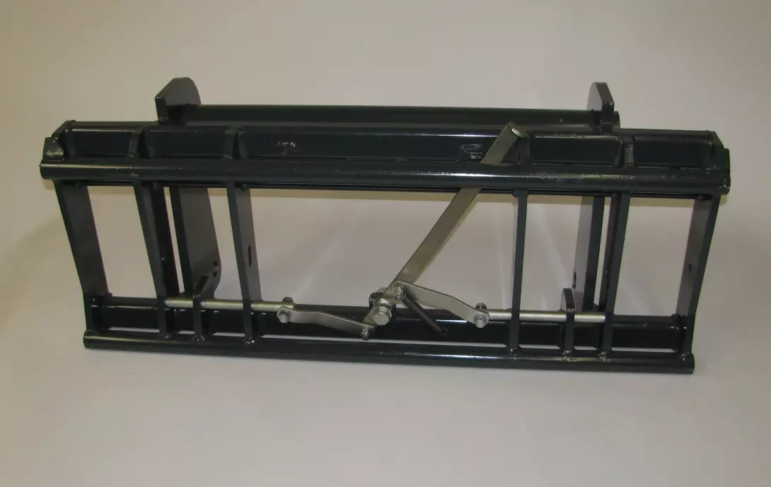 Adapter von Radlader auf Euroaufnahme, Euroadapter, Schnellwechsler - [ O&K L20 (60x50x615mm) hydraulische Verriegelung ] 