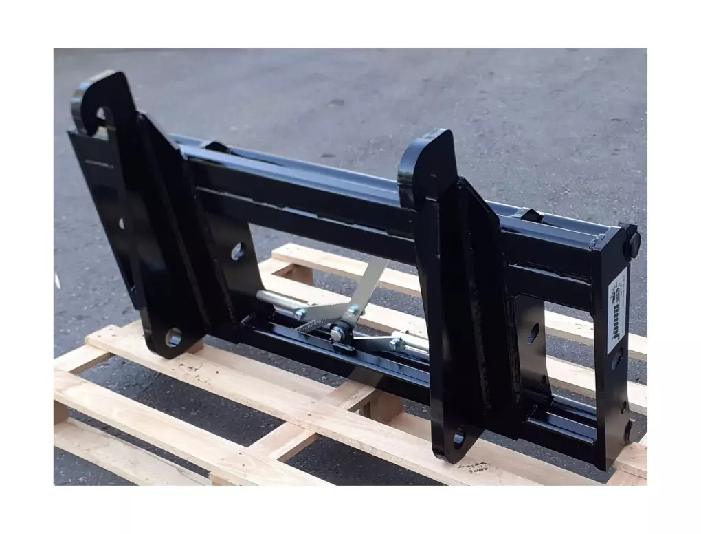 Adapter von Radlader auf Euroaufnahme, Euroadapter, Schnellwechsler - [ O&K L20 (60x50x615mm) hydraulische Verriegelung ] 