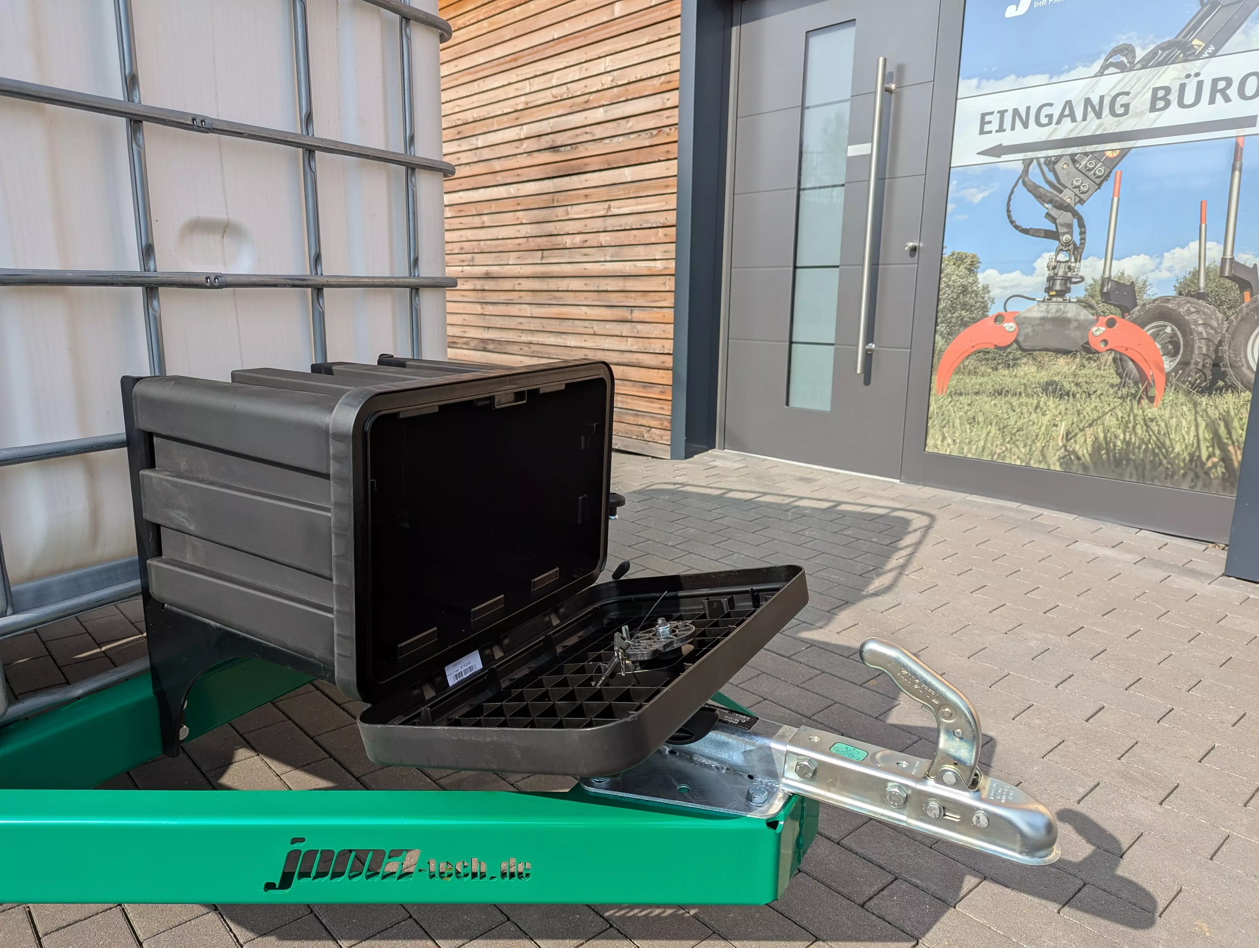 Anhänger für IBC Container 1000L mobile Weidetränke - [ Anhänger Komplett-Set ohne IBC-Tank ]