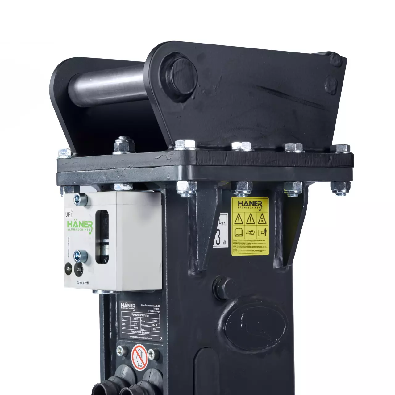 Häner Hydraulikhammer HGS35 für Bagger 1,2 - 2,2t Häner Hydraulikhammer HGS85 für Bagger 8-14t