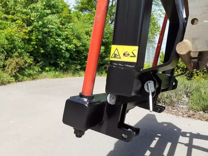 Ballengabel - Ballentransportgabel, klappbar mit 3 Schwerlastzinken - [ Euroaufnahme  ] 