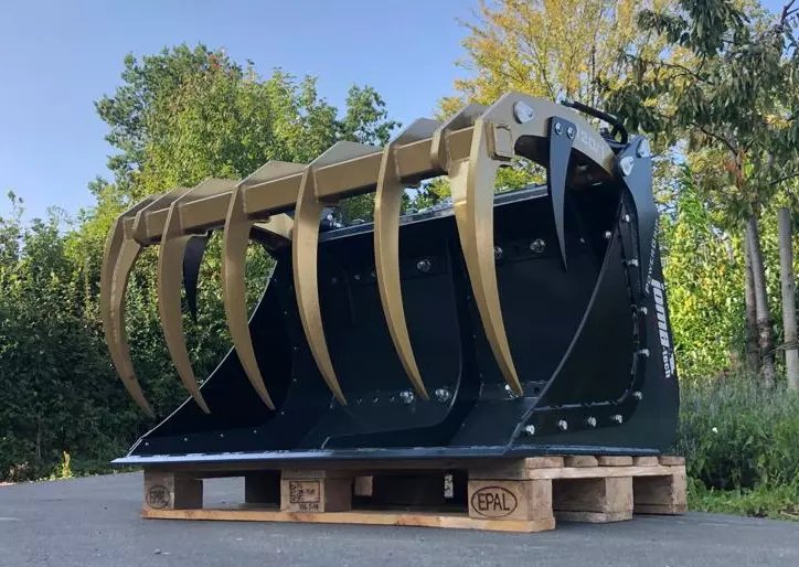 Greifschaufel Powergrip mit Euroaufnahme - [ 1500mm zweiteilig ]