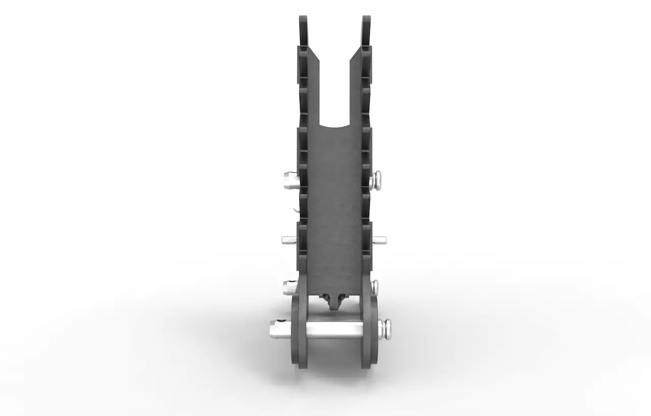 Baggerdaumen für Minibagger von 1-3t, Niederhalter mechanisch, mit Oberlenker