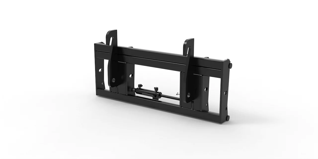 Radlader auf Euro-Aufnahme Joma-Tech Adapter von Radlader auf Euroaufnahme - Schnellwechsler Weidemann 40x37x325mm Hydraulische Verrieglung