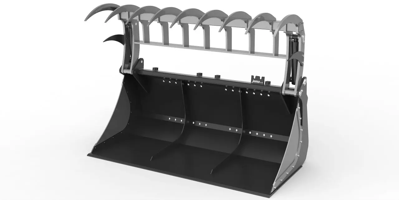 Greifschaufel Powergrip mit Euroaufnahme - [ 1200mm einteilig ]
