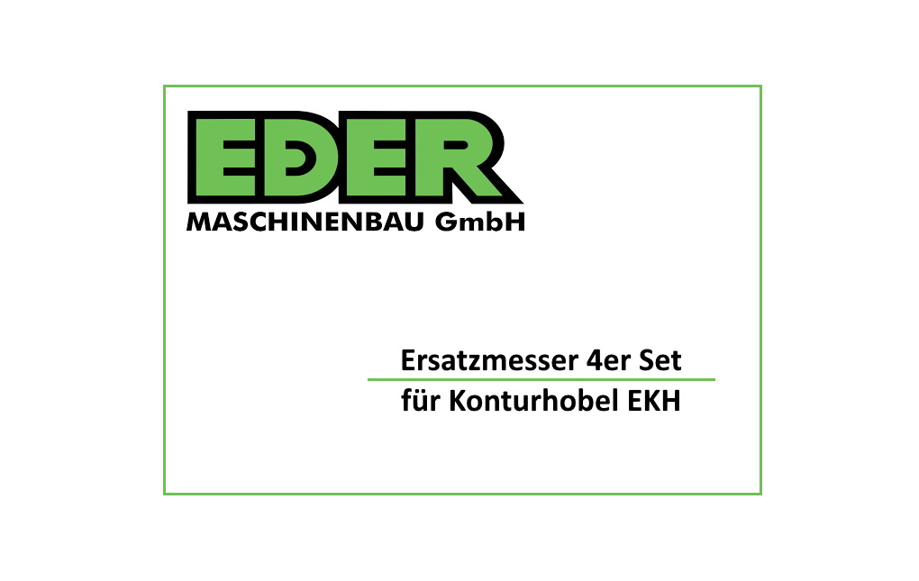 Ersatzmesser (4er Set) für EDER Konturhobel EKH
